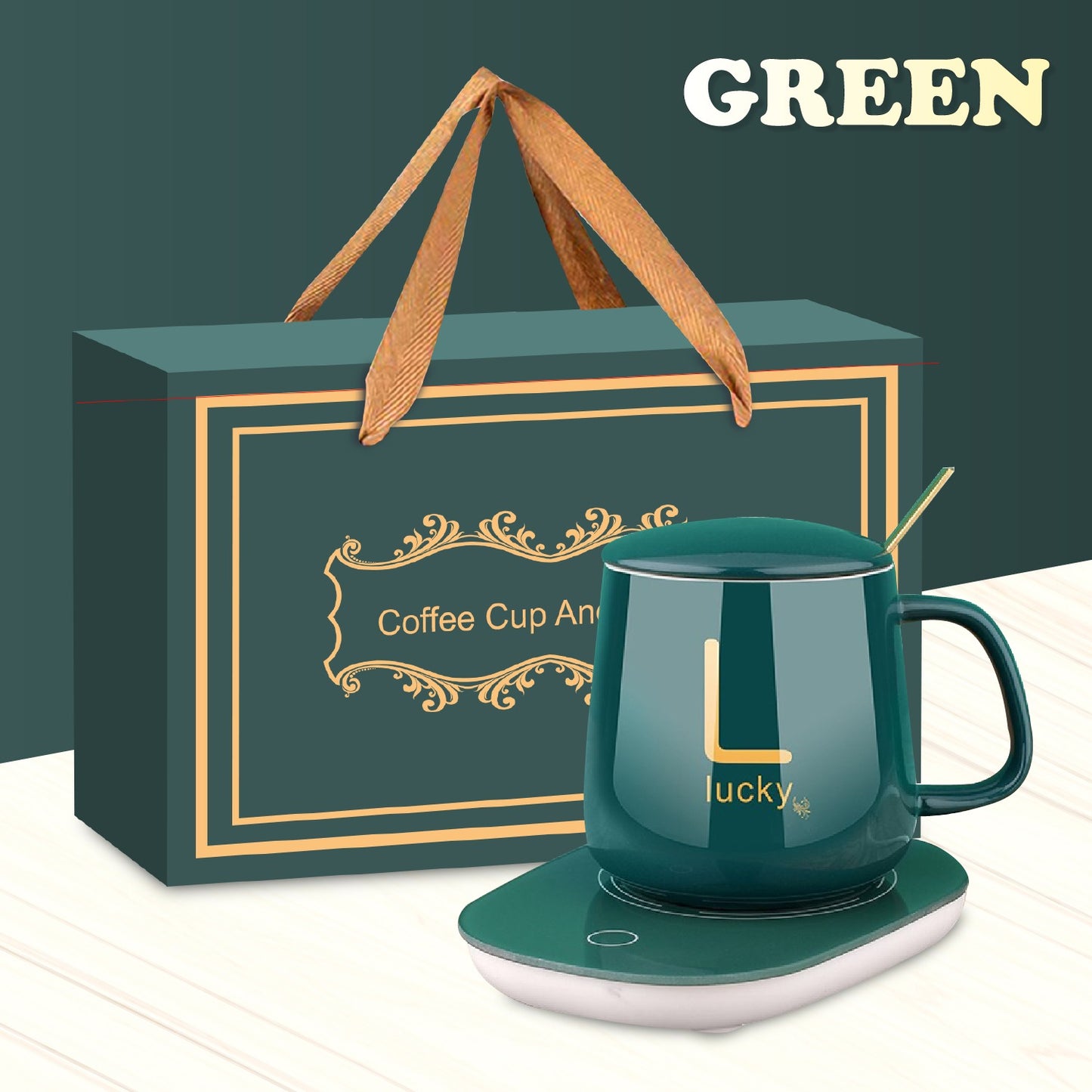 Electric Coffee Mug Warmer Pad, Auto On/Off For Office/Home- 50℃