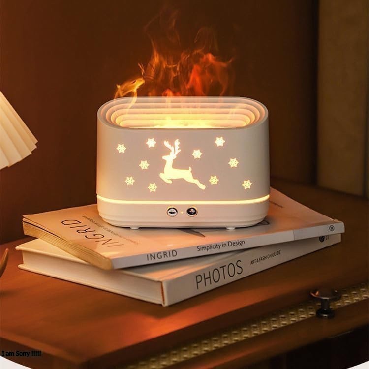 Deer Flame Diffuser Humidifier lamp