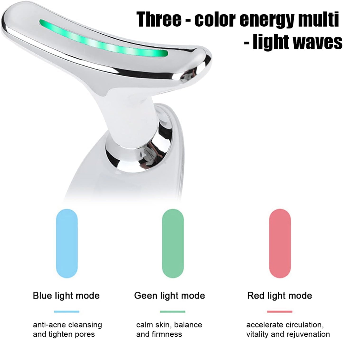 Rechargeable Anti-Wrinkle Facial Massager, Skin Lifting, Firming Tightening Device