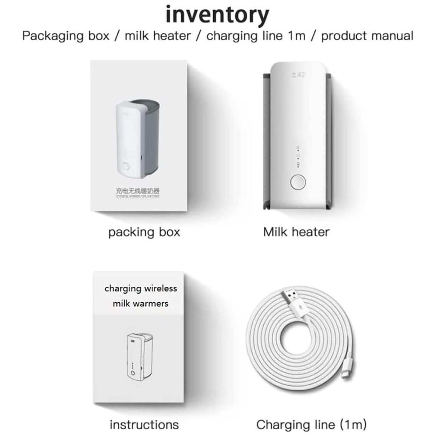 Portable USB Rechargeable Baby Bottle Warmer with Temperature Display