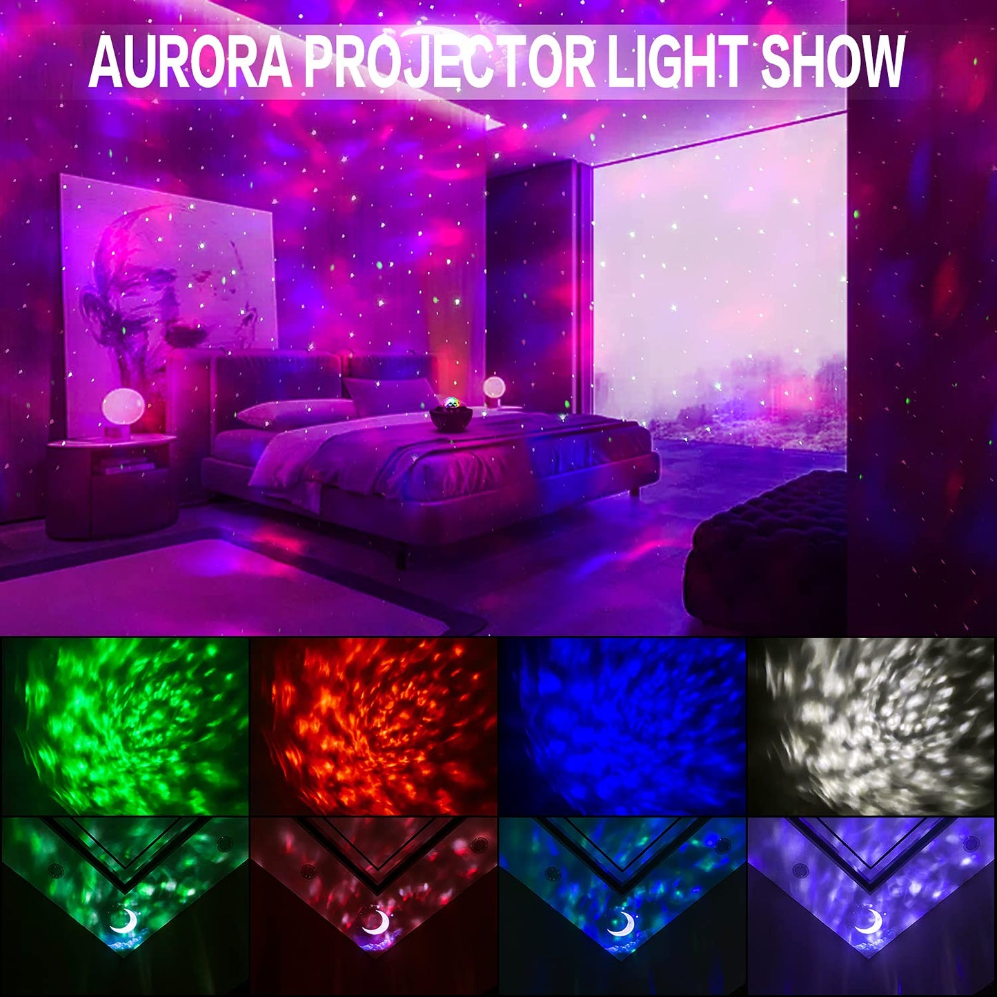 Galaxy Ocean Starry Wave Lights Projector