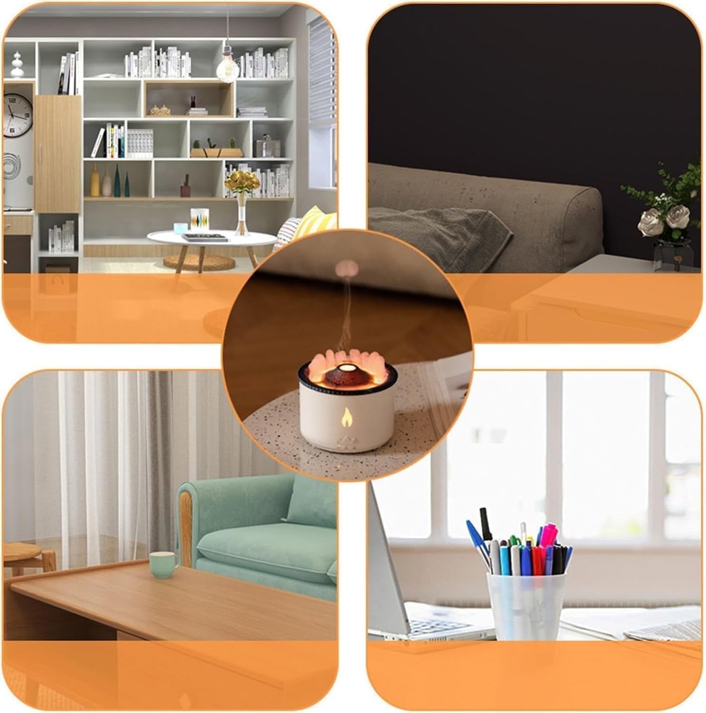 Volcano Flame Aroma Diffuser Humidifier