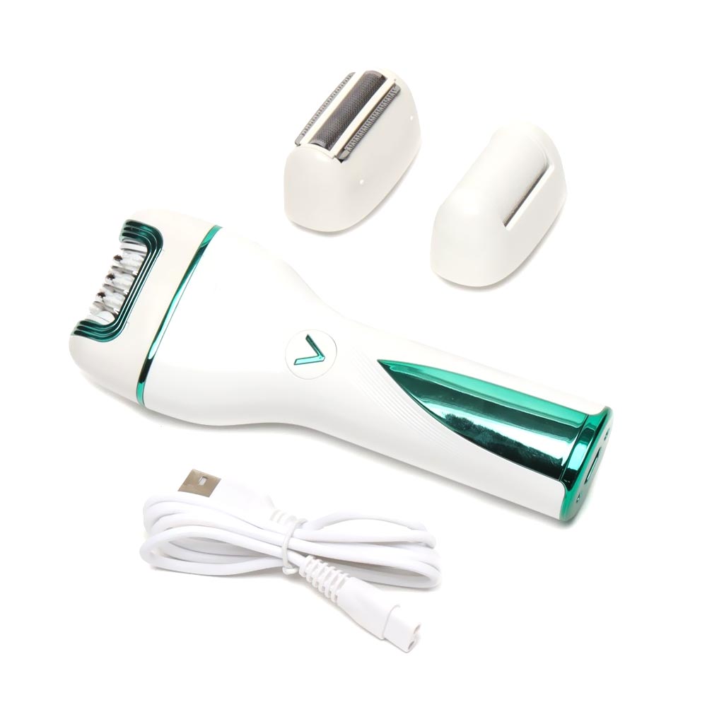 VGR 3in1 Rechargeable Women Epilator Female Hair Removal-Callus Remover