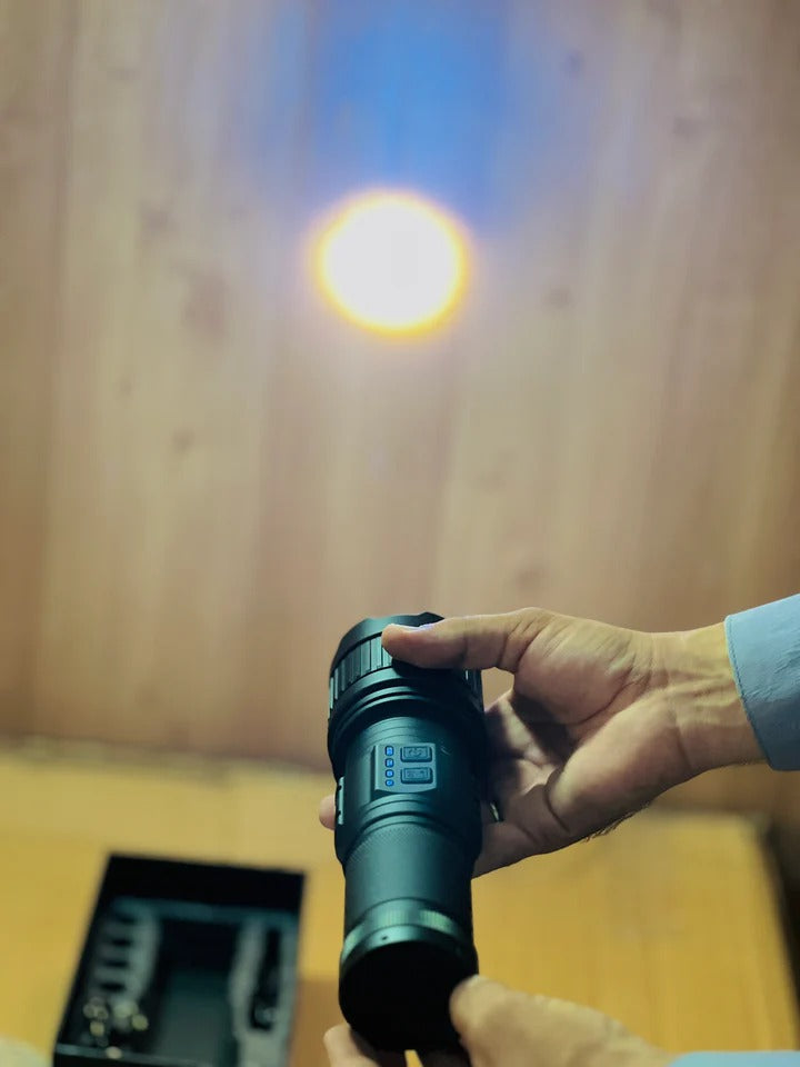COBA G400 Imported High Beam Powerful Led Flashlight Torch- 3 KM Range