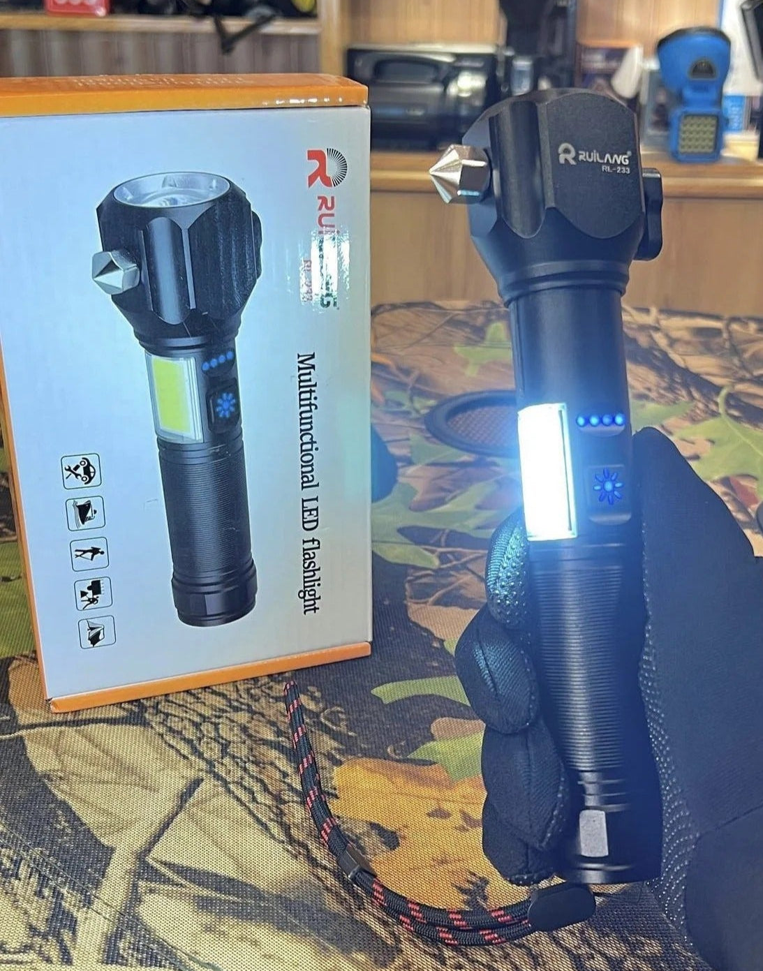 Ruilang Rechargeable Multi-functional LED Torch