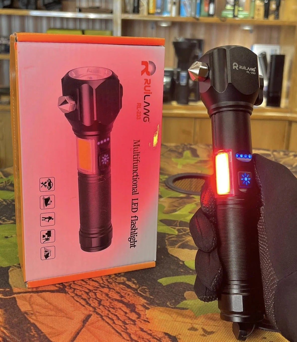 Ruilang Rechargeable Multi-functional LED Torch