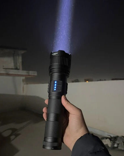COBA G400 Imported High Beam Powerful Led Flashlight Torch- 3 KM Range