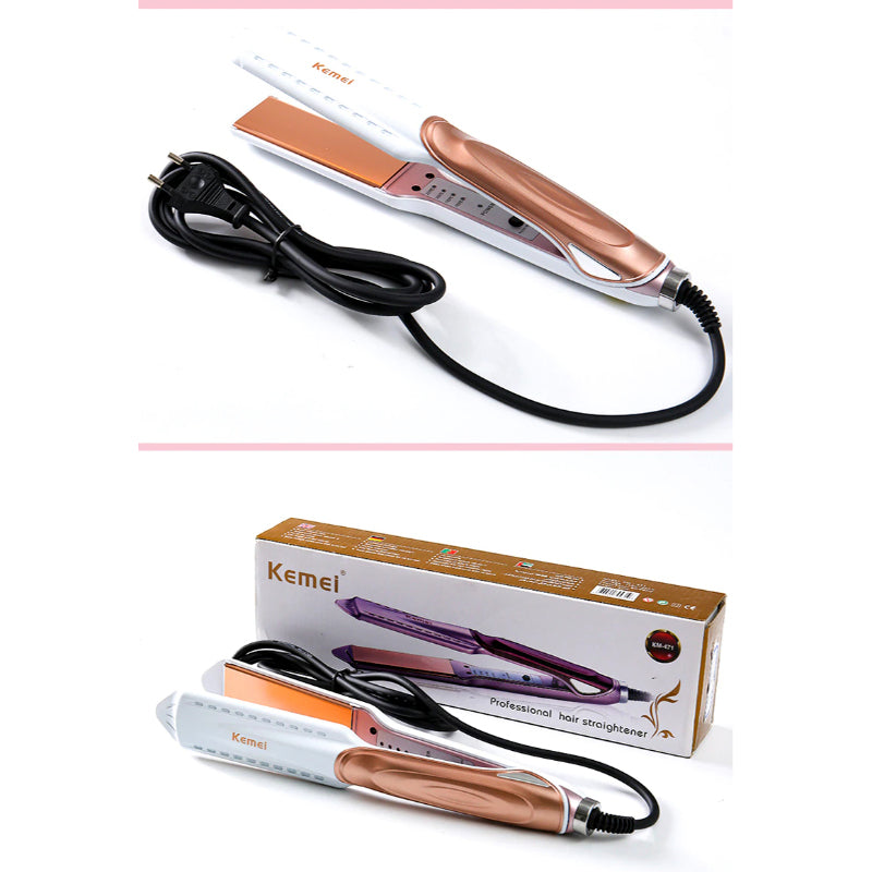 Kemei Professional Hair Straightener With Temperature Control