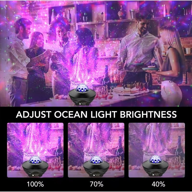 Galaxy Ocean Starry Wave Lights Projector