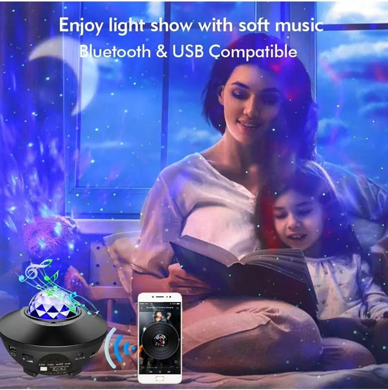 Galaxy Ocean Starry Wave Lights Projector