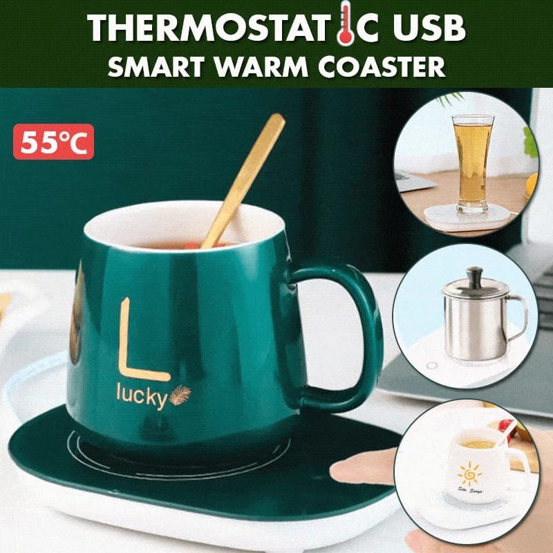 Electric Coffee Mug Warmer Pad, Auto On/Off For Office/Home- 50℃