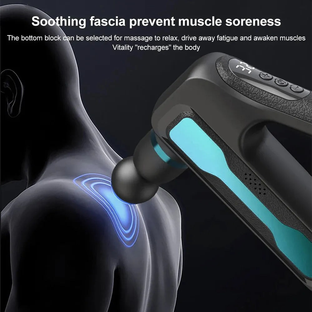 BLUE IDEA Deep Massage Facial Gun Massager