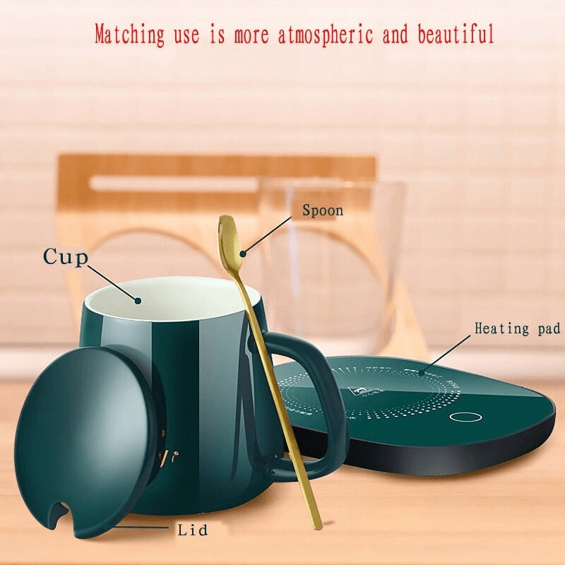 Electric Coffee Mug Warmer Pad, Auto On/Off For Office/Home- 50℃