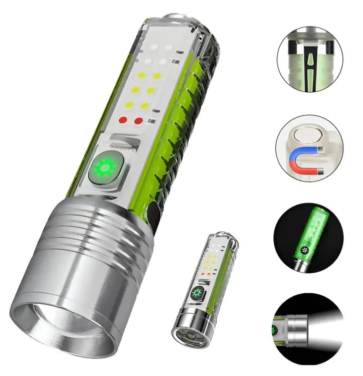 Pocket Size Multi-functional Powerful Flashlight- Currency Checker