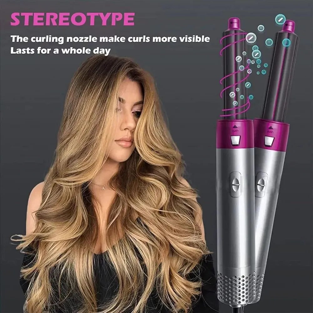 IMPORTED 5 In 1 Multi-functional Hair Dryer Air Brush Styles