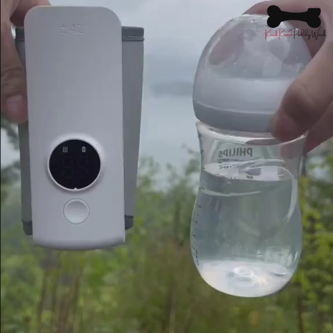 Portable USB Rechargeable Baby Bottle Warmer with Temperature Display