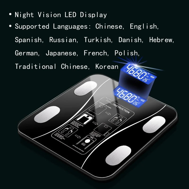Smart App Bluetooth Supported Weight Scale- 180 KG