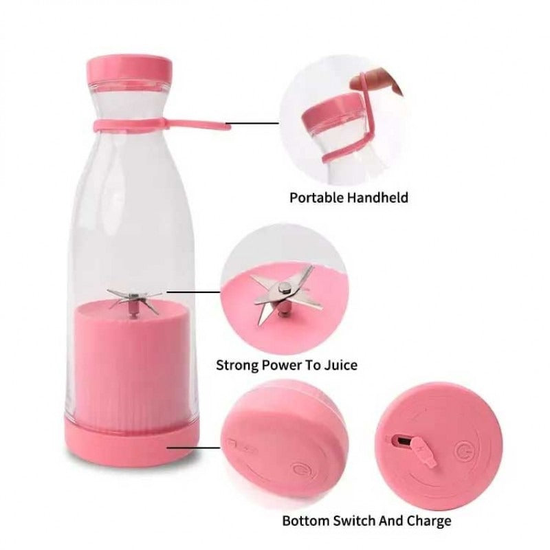 USB Rechargeable Electric Portable Bottle Juicer/ Mixer Blender Smoothie Maker