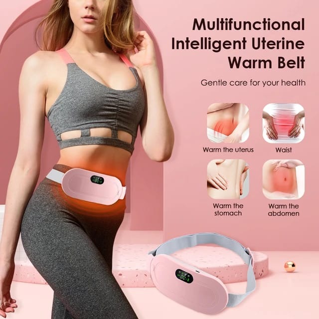 Rechargeable Period Cramp Relief Belt- Electric Heating Belt Massage for Women