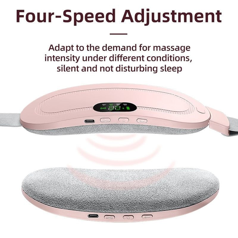 Rechargeable Period Cramp Relief Belt- Electric Heating Belt Massage for Women