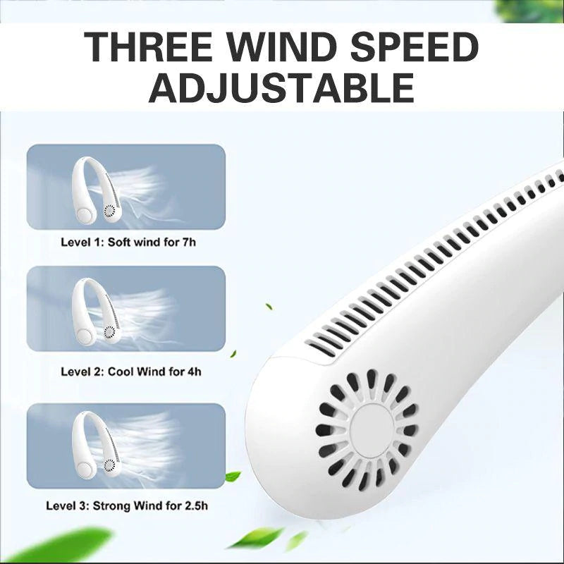 Rechargeable Blade-less Neck Fan