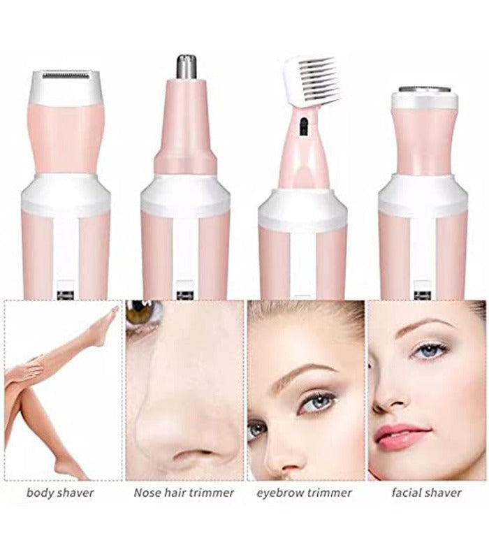 Kemei 4in1 Rechargeable Hair Removal For WOMEN