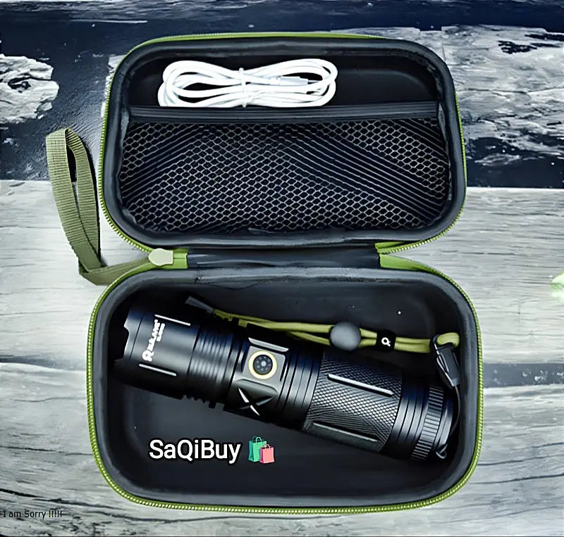 Ruilang P90 Torch Light 8800 mAh Battery- 1 KM Range SaQiBuy