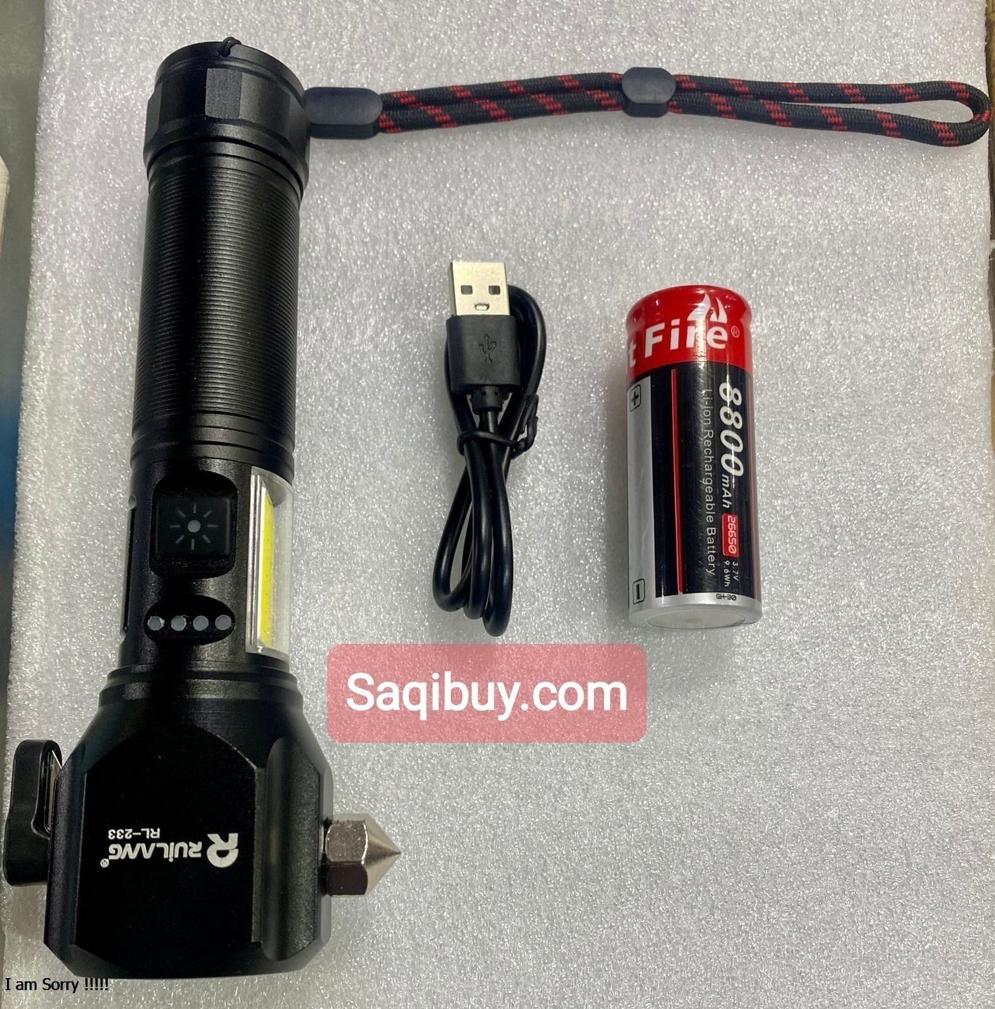 Ruilang Rechargeable Multi-functional LED Torch SaQiBuy