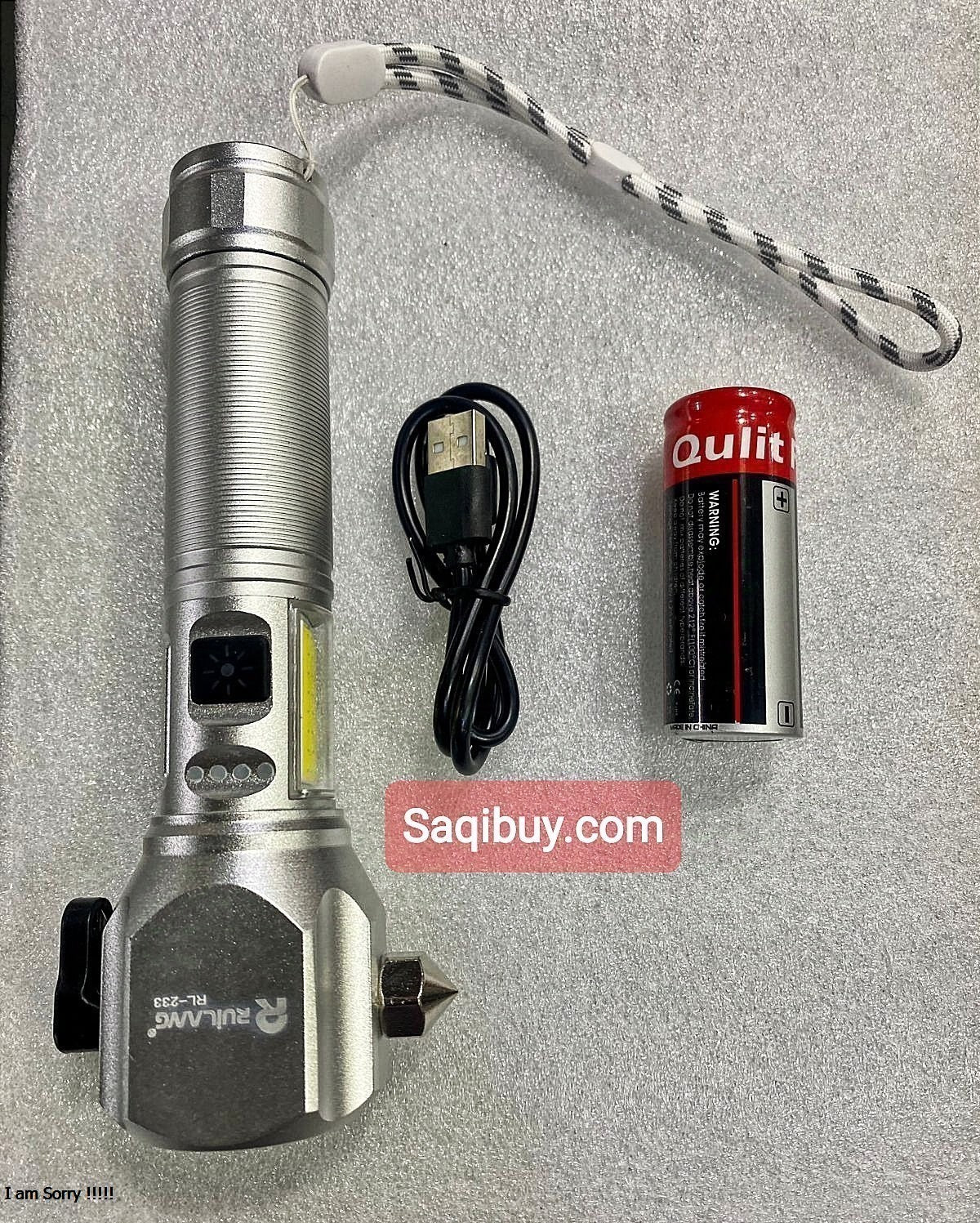 Ruilang Rechargeable Multi-functional LED Torch SaQiBuy