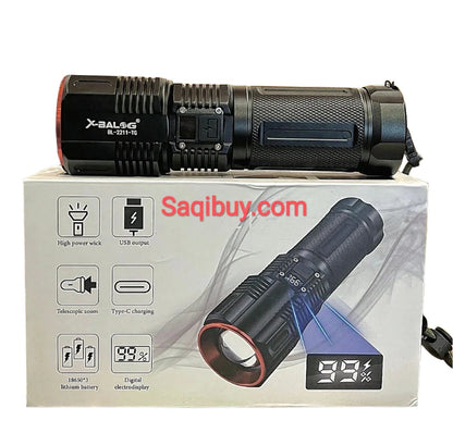 Rechargeable Powerful Multi-Functional Torch- 1.5 Km SaQiBuy