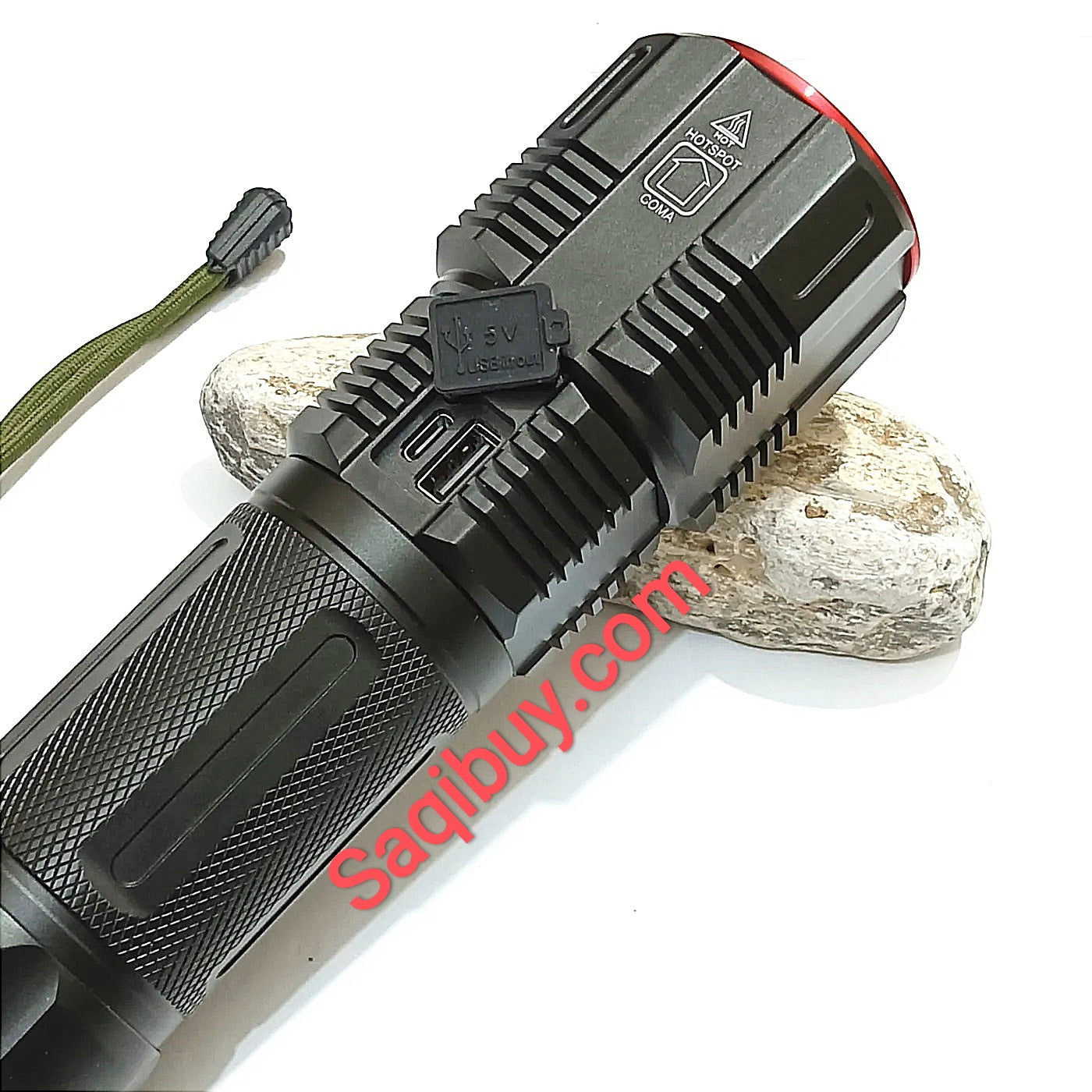 Rechargeable Powerful Multi-Functional Torch- 1.5 Km SaQiBuy