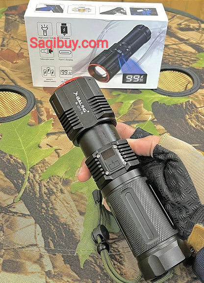 Rechargeable Powerful Multi-Functional Torch- 1.5 Km SaQiBuy