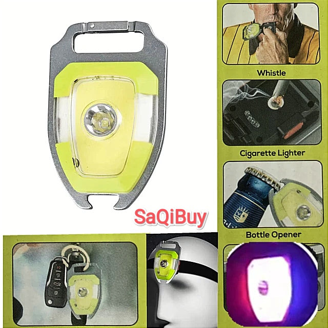 Rechargeable Mini Flashlight + Lighter & Headlight SaQiBuy