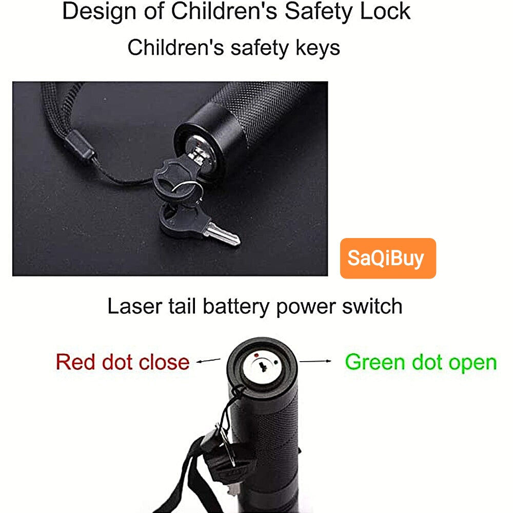 Rechargeable Powerful Green Laser Pointer- Multiple Task SaQiBuy