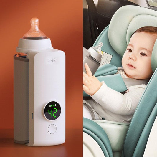 Portable USB Rechargeable Baby Bottle Warmer with Temperature Display