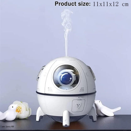 Space Capsule Humidifier With LED Lights SaQiBuy