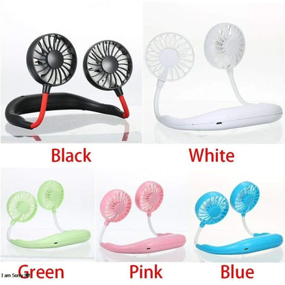 Rechargeable Hanging Neck Fan SaQiBuy