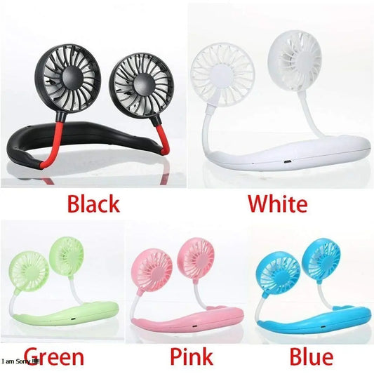 Rechargeable Hanging Neck Fan SaQiBuy