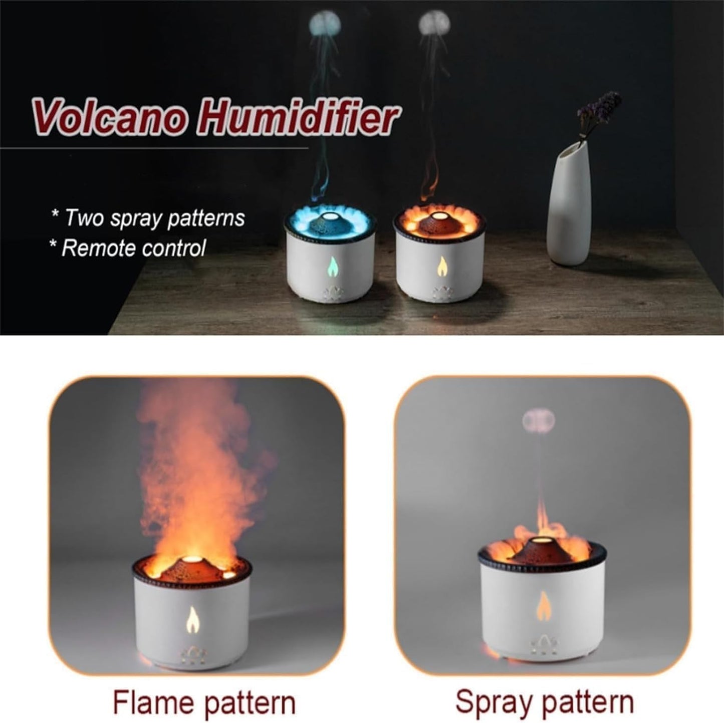 Volcano Flame Aroma Diffuser Humidifier