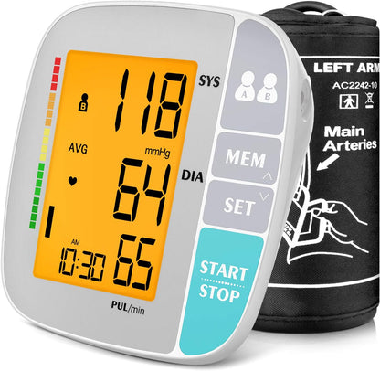 Automatic Upper Arm Blood Pressure Monitor for Home Use SaQiBuy