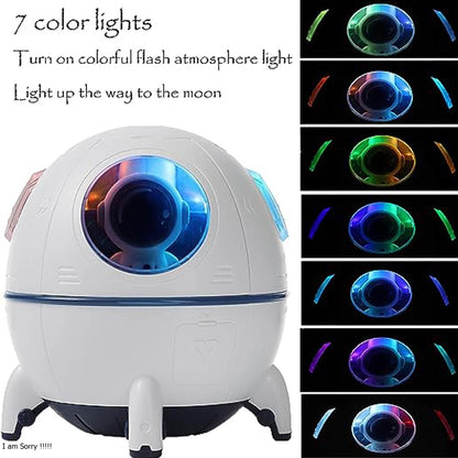 Space Capsule Humidifier With LED Lights SaQiBuy