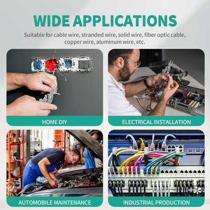 16 in 1 Foldable Wire Stripper and Crimper, Durable Cable Cutter and Stripping Tools