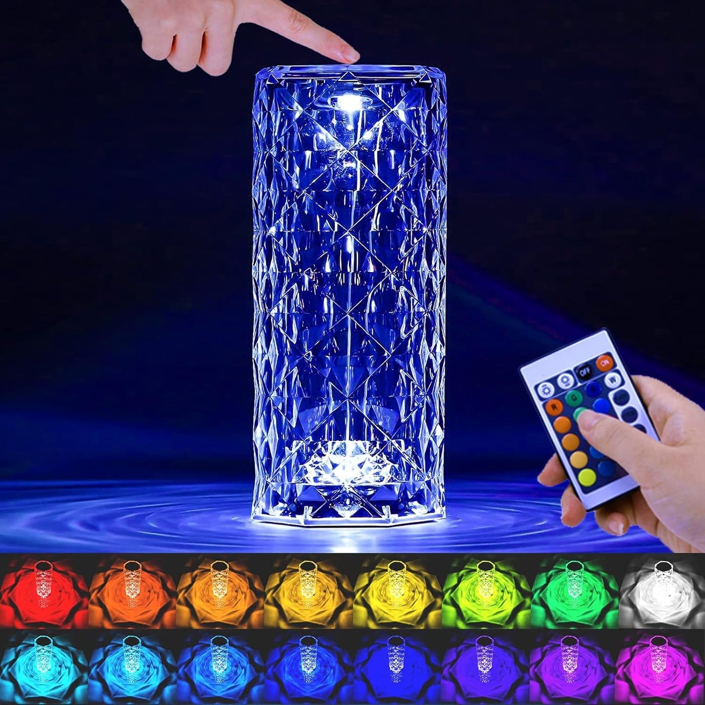 Crystal Touch Control LED Desktop Lamp SaQiBuy