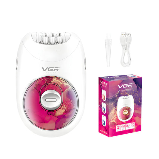 VGR Rechargeable Electric Lady Epilator Hair Removal Machine