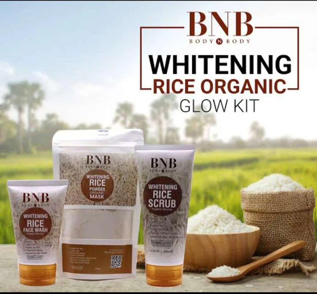 BNB Rice Extract Whitening & Glow Kit SaQiBuy