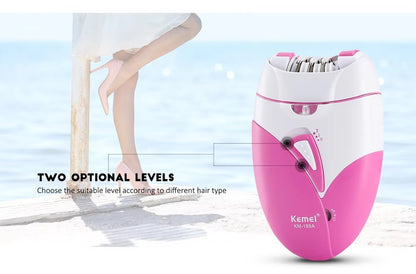 Kemei Rechargeable Painless Ladies Hair Removal SaQiBuy