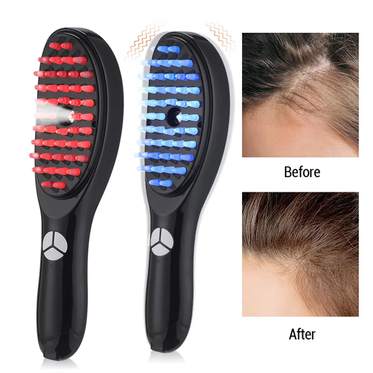 Rechargeable Scalp Massage Hair Brush with Vibrating & Spray Comb