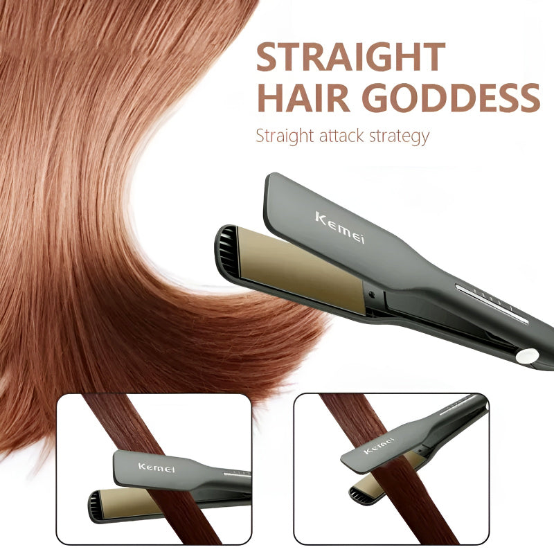 Kemei Hair Straightener- Max Heat 750°F