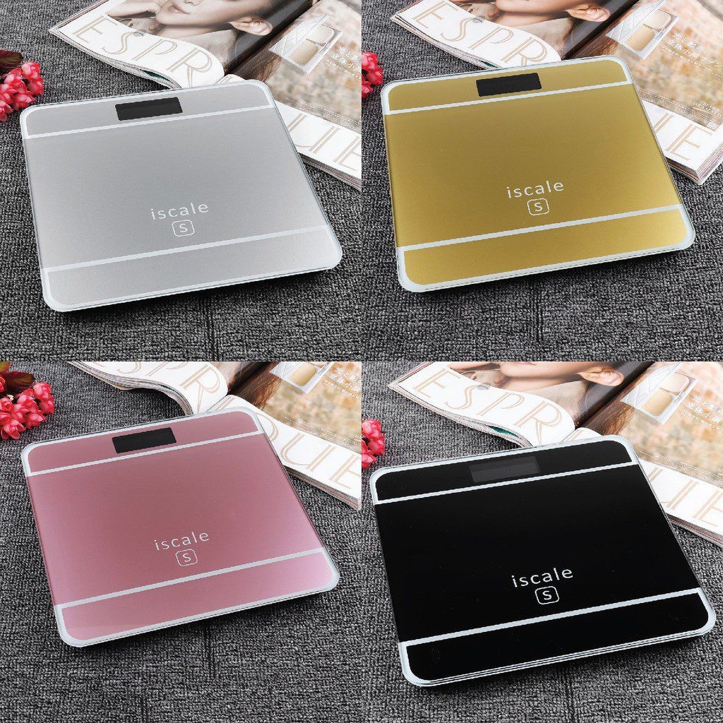 Digital LCD Electronic Tempered Glass Body Weight Scale - 180 Kg SaQiBuy