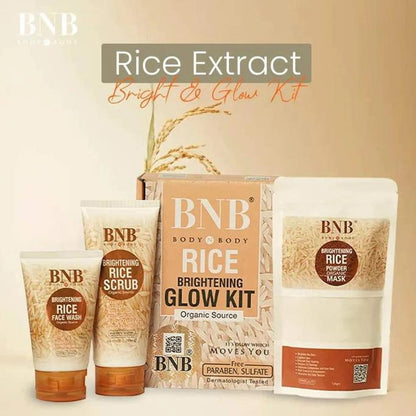 BNB Rice Extract Whitening & Glow Kit SaQiBuy